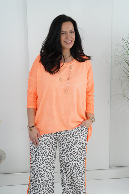 Shirt in Neon-Orange (42-46) Oversize