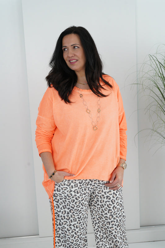 Shirt in Neon-Orange (42-46) Oversize