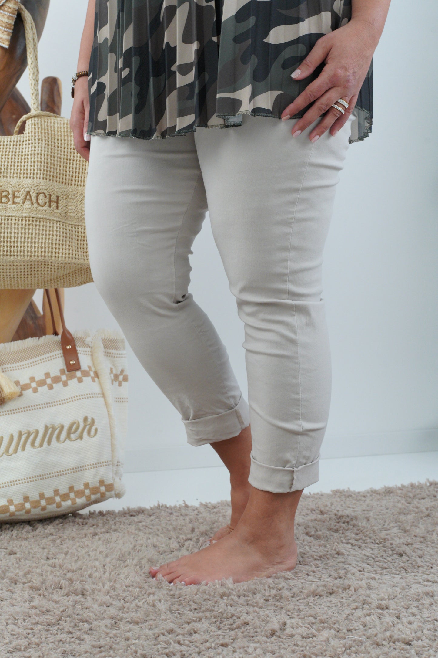 Joggpant in Beige (42-46+)
