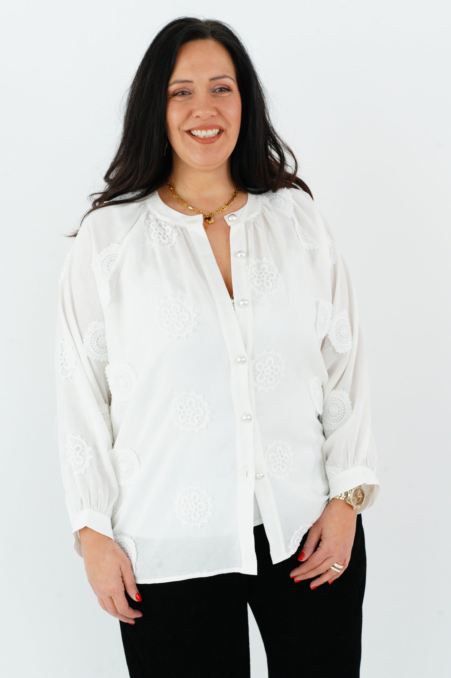 Bluse in Weiß (40-44)