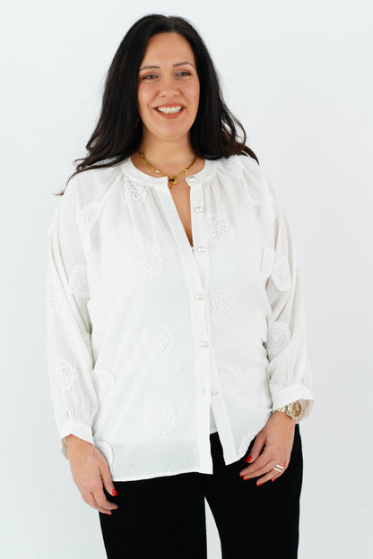 Bluse in Weiß (40-44)