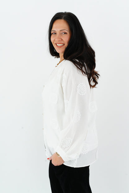 Bluse in Weiß (40-44)