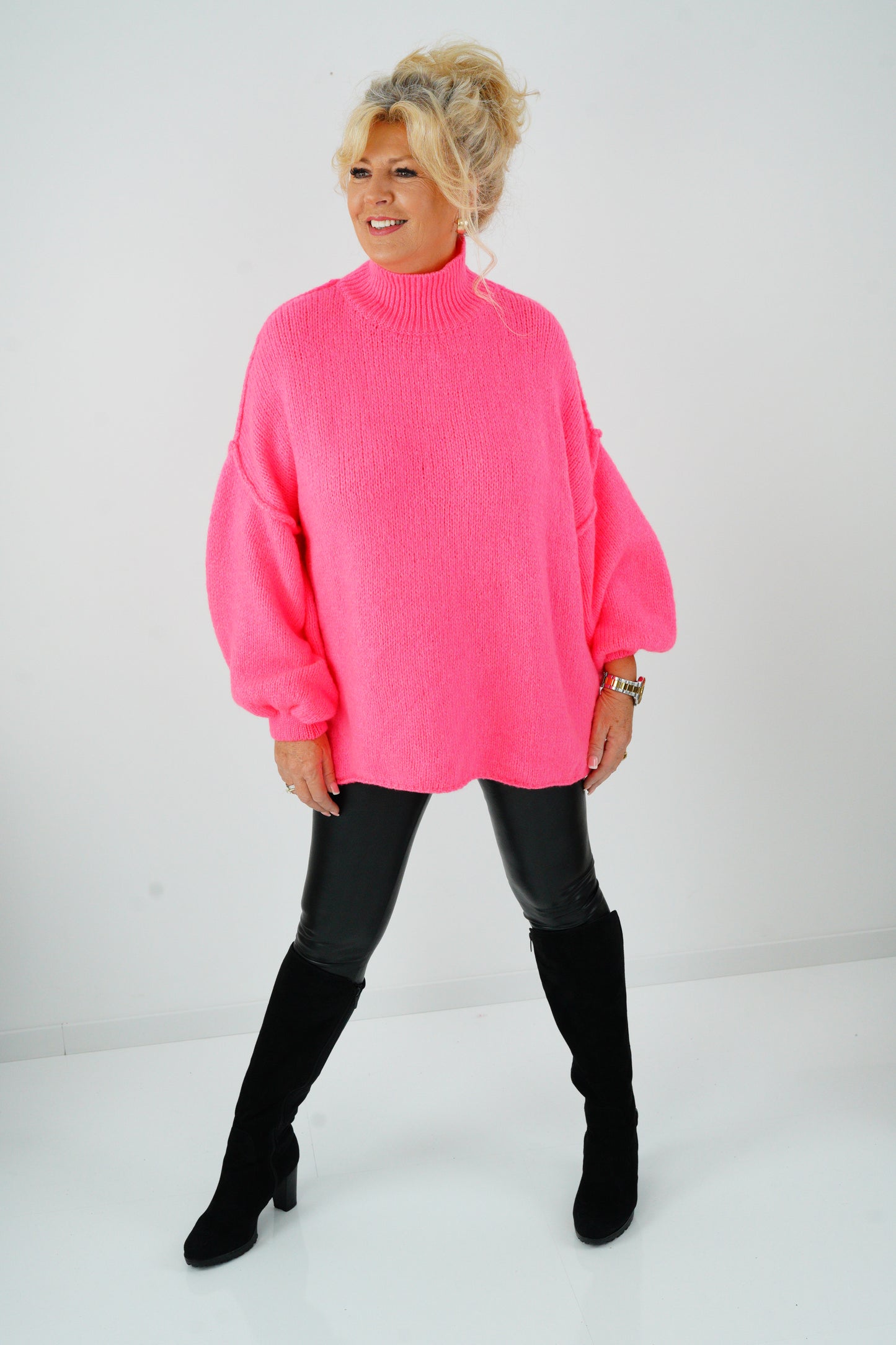 Pullover in Neonpink (42-46+)