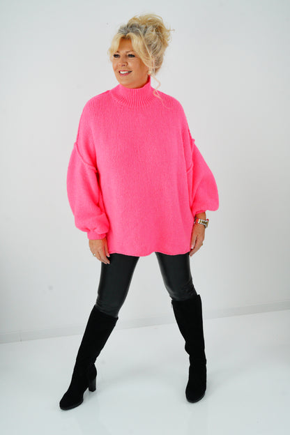 Pullover in Neonpink (42-46+)