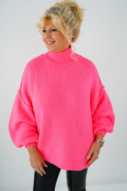 Pullover in Neonpink (42-46+)