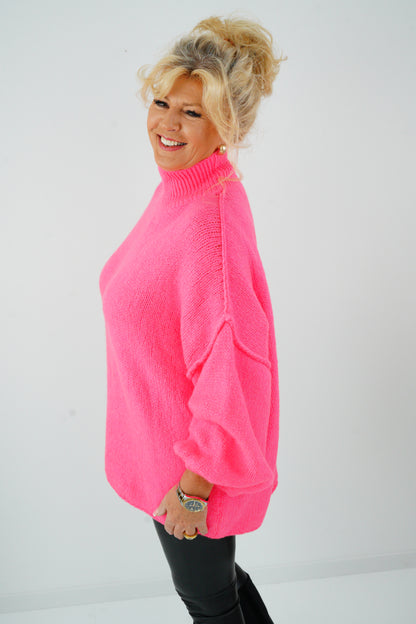 Pullover in Neonpink (42-46+)