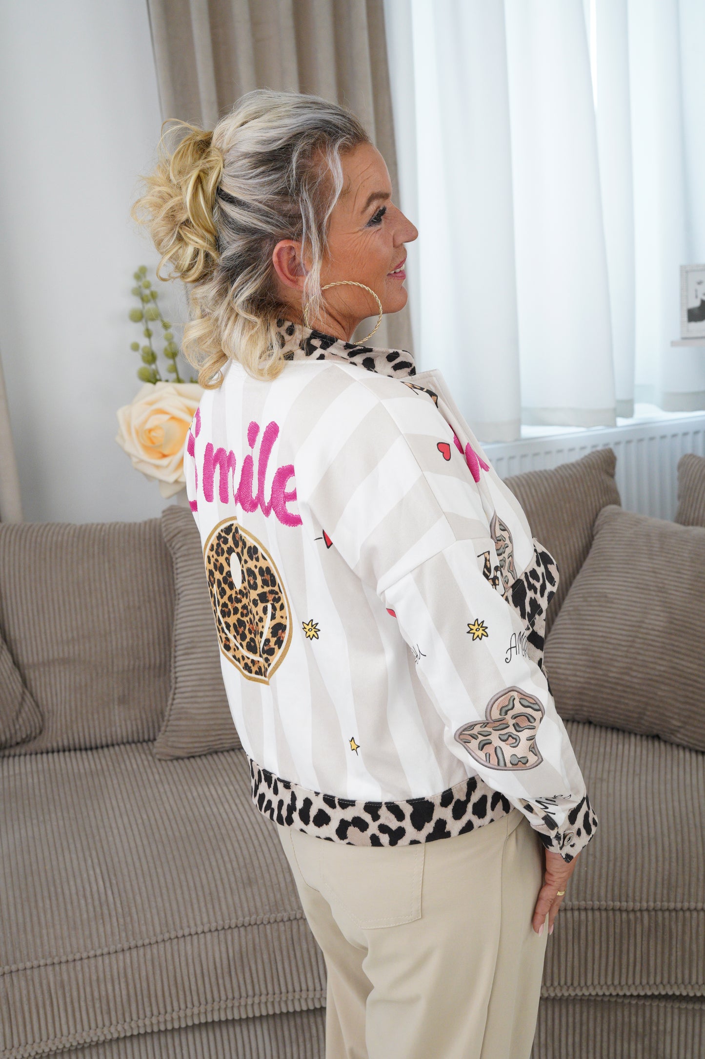 Blouson in Ecru-Bunt (38-42)