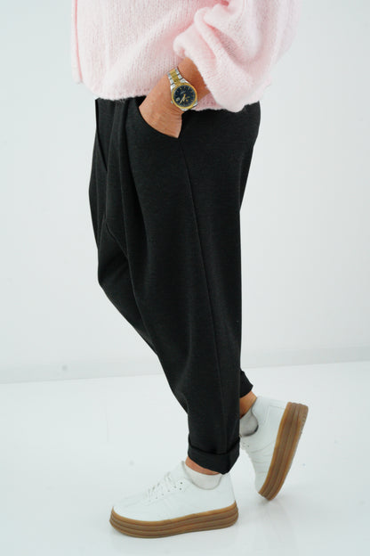 Baggy-Hose in Anthrazit (38-42+)
