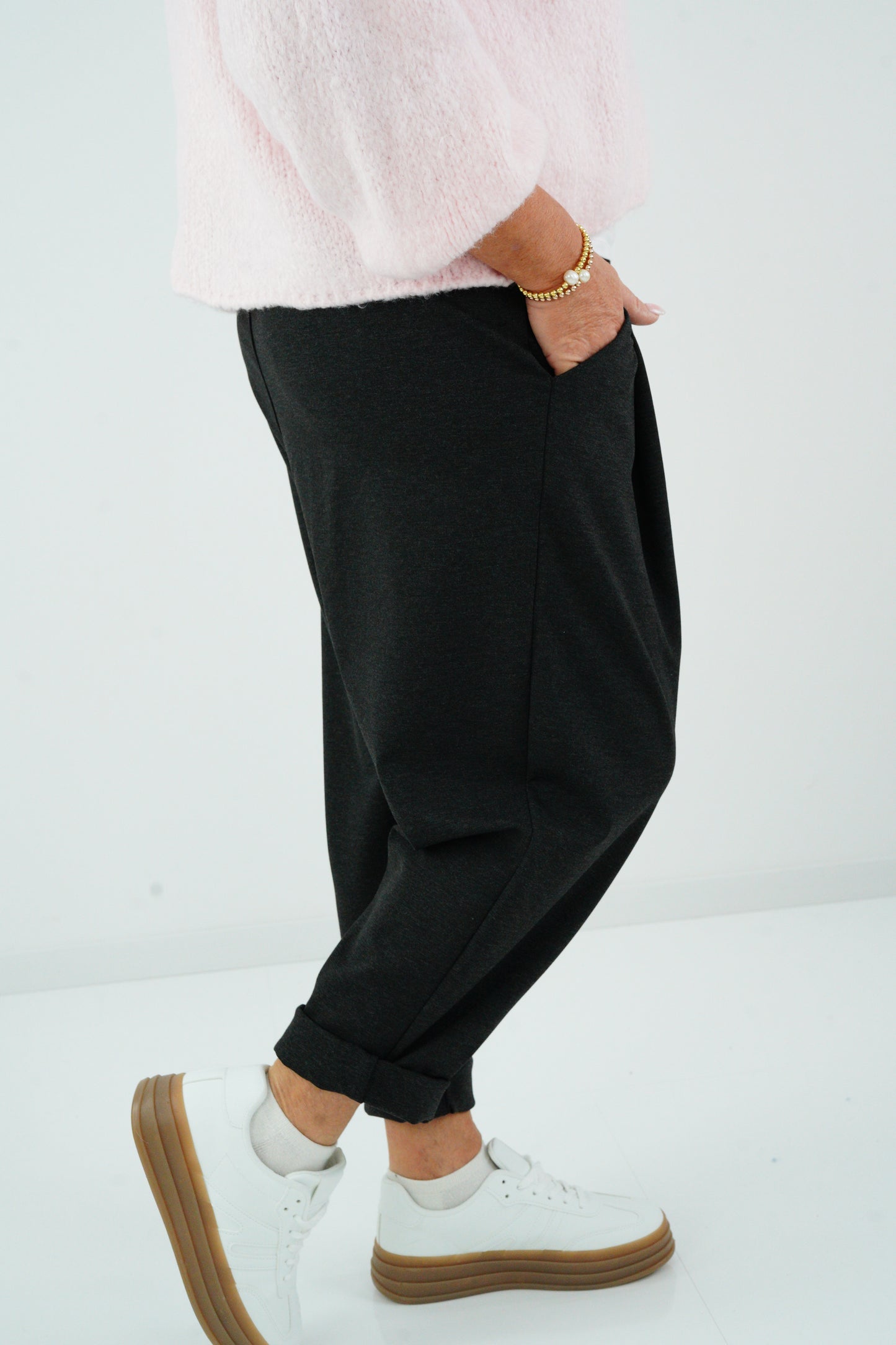 Baggy-Hose in Anthrazit (38-42+)