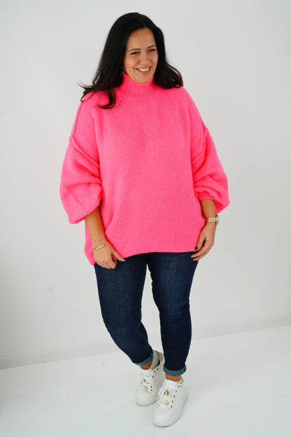 Pullover in Neonpink (42-46+)