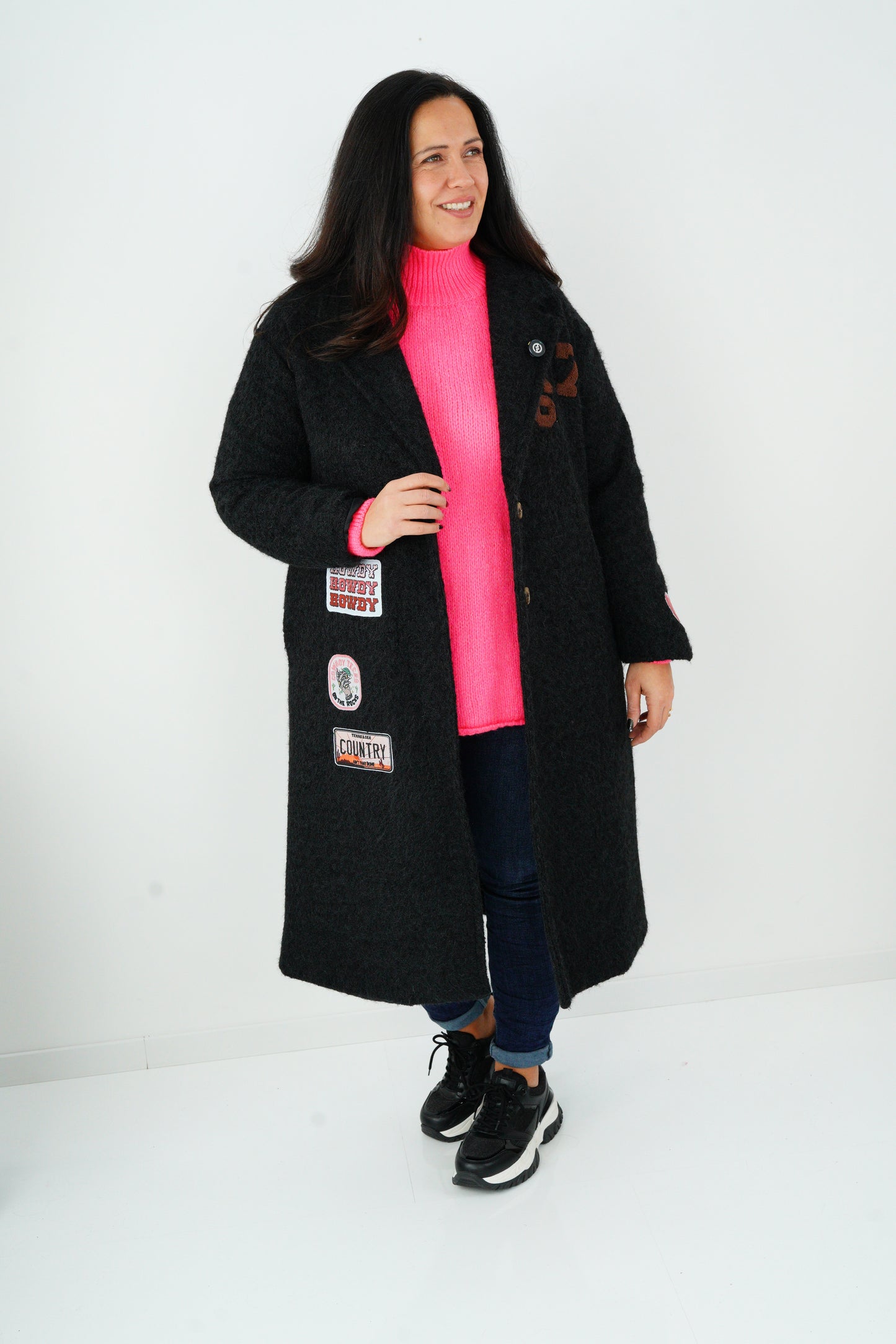 Mantel in Schwarz (38-44)