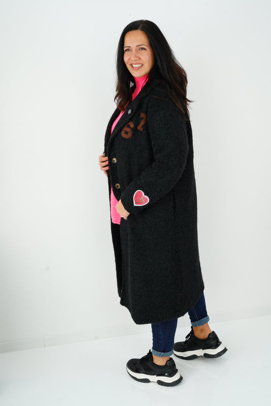 Mantel in Schwarz (38-44)