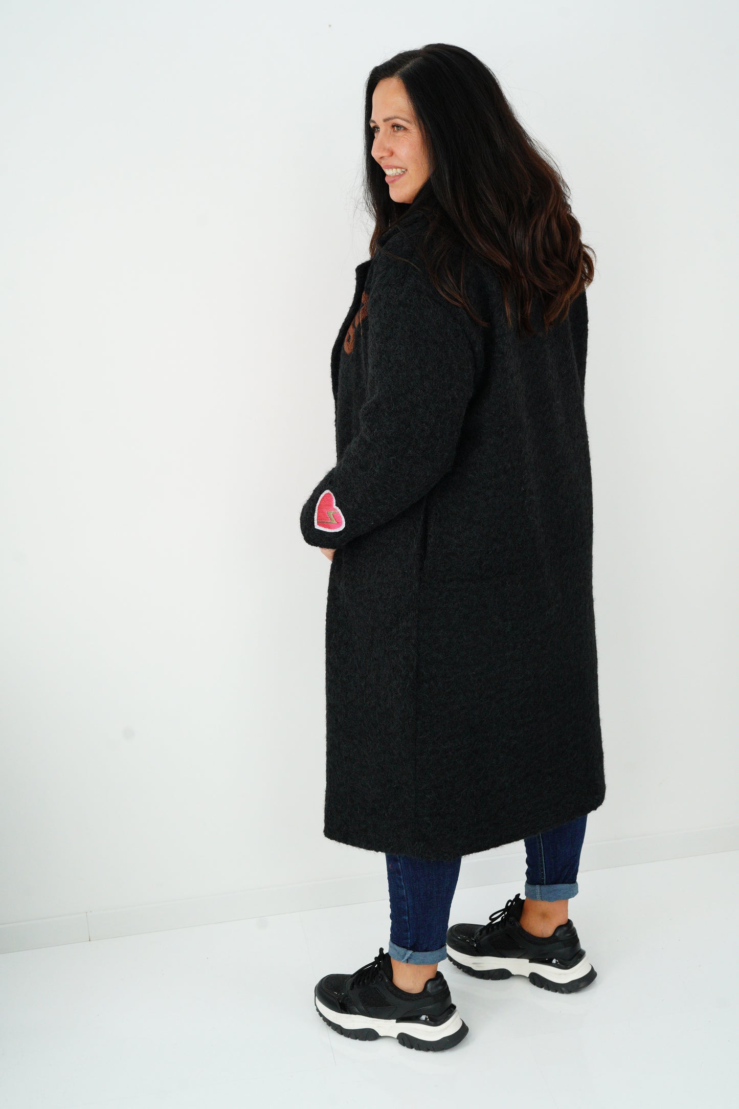 Mantel in Schwarz (38-44)