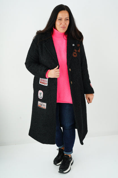 Mantel in Schwarz (38-44)