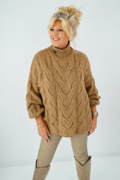Pullover in Camel (40-46)
