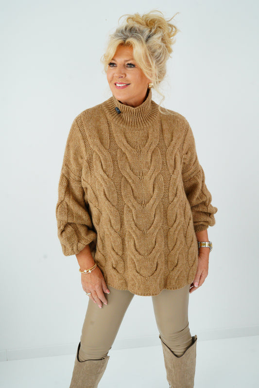 Pullover in Camel (40-46)