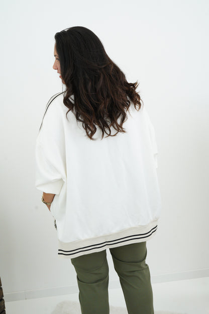 Sweatshirt in Off-White (42-46+)