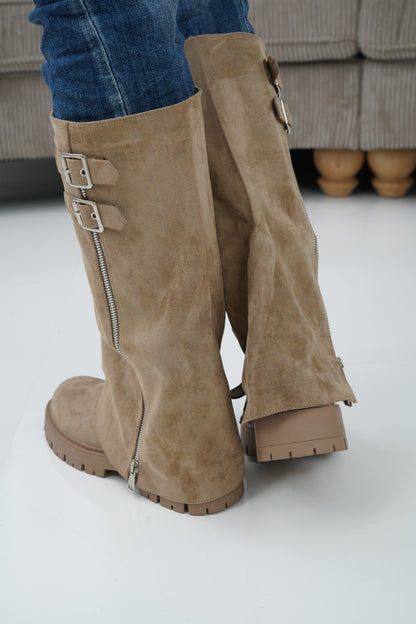 Stiefel in Beige (36-40)