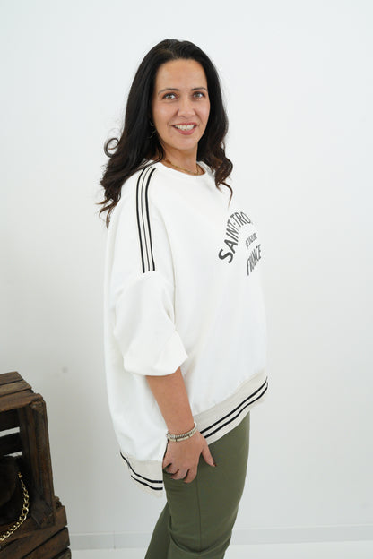 Sweatshirt in Off-White (42-46+)