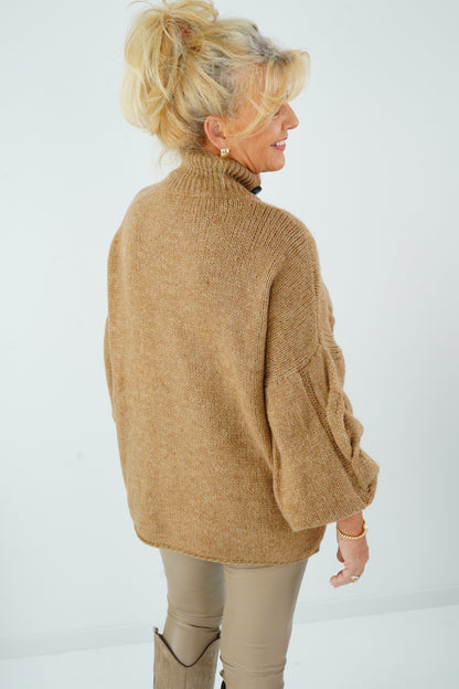 Pullover in Camel (40-46)