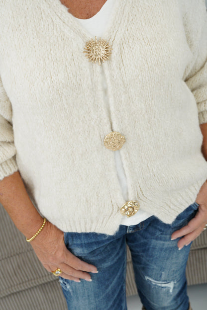 Strickjacke in Beige (38-42)