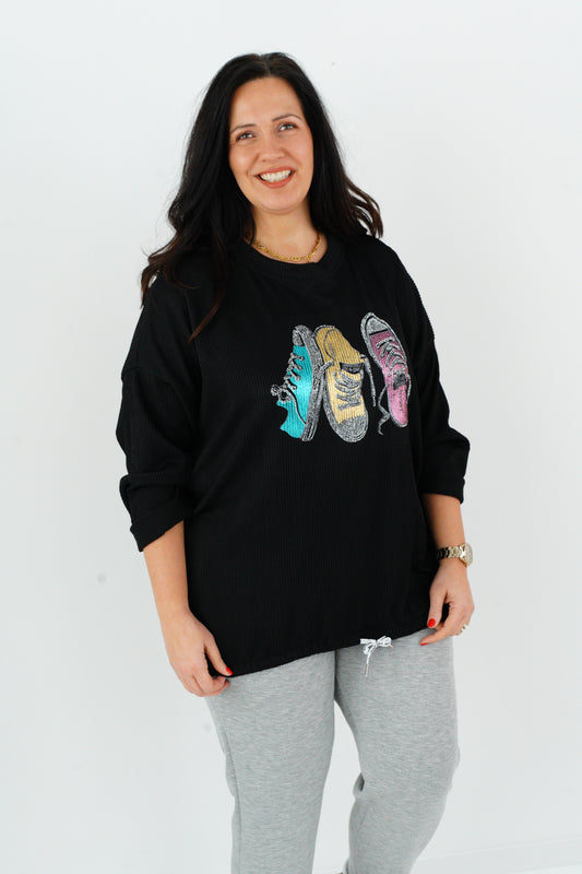 Shirt in Schwarz (42-46+)