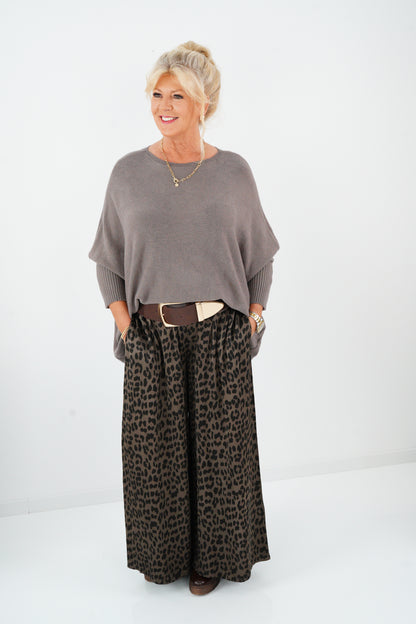 Pullover in Taupe (42-48-Oversize)