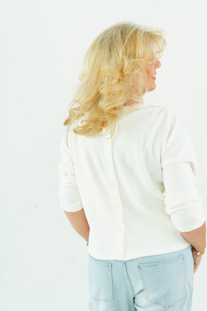 Sweatshirt in Off-white (38-42)