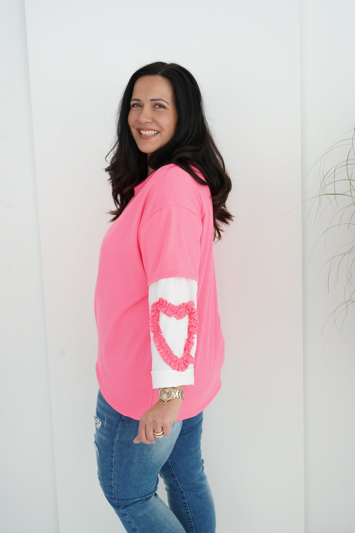 Sweatshirt in Neonpink (42-44+)