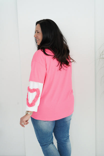 Sweatshirt in Neonpink (42-44+)