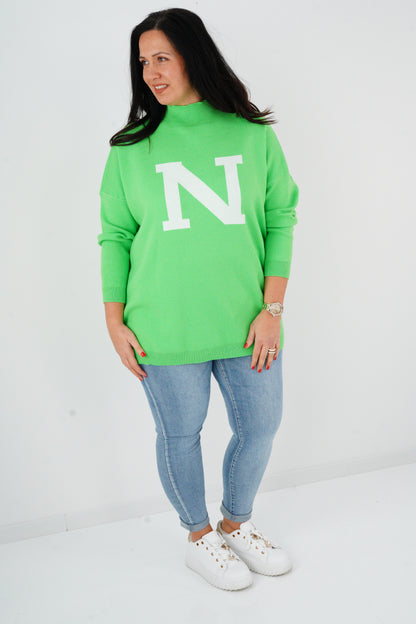 Pullover in Appel Green (40-44)