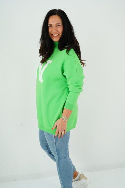 Pullover in Appel Green (40-44)