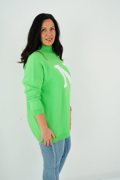 Pullover in Appel Green (40-44)