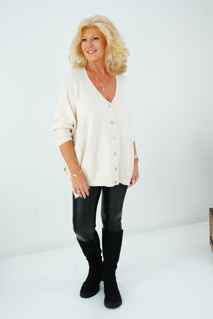 Pullover in Beige (36-48) Onesize