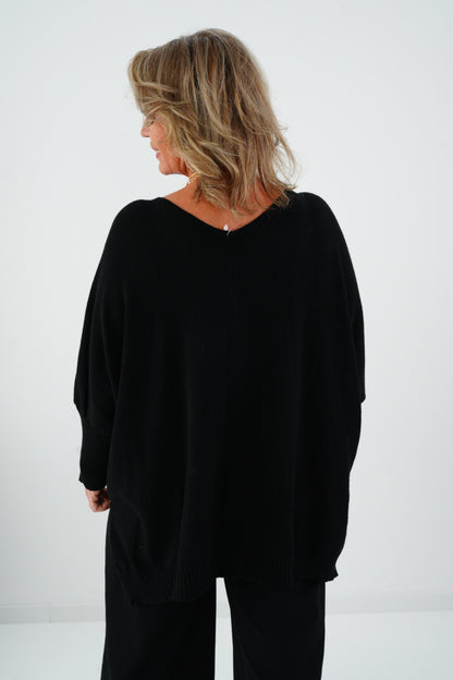 Pullover in Schwarz (36-48) Onesize
