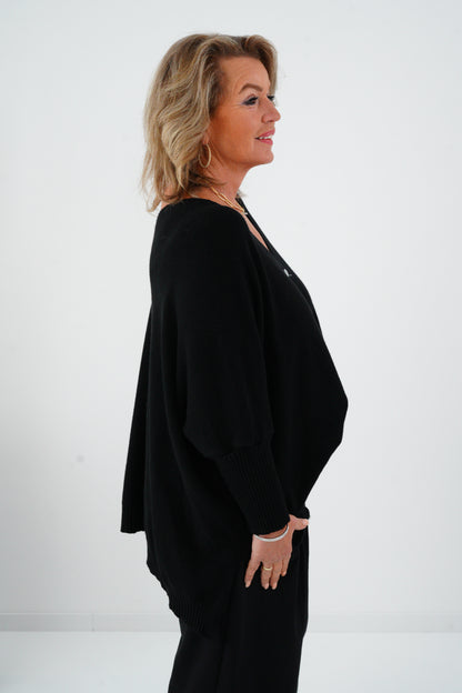 Pullover in Schwarz (36-48) Onesize