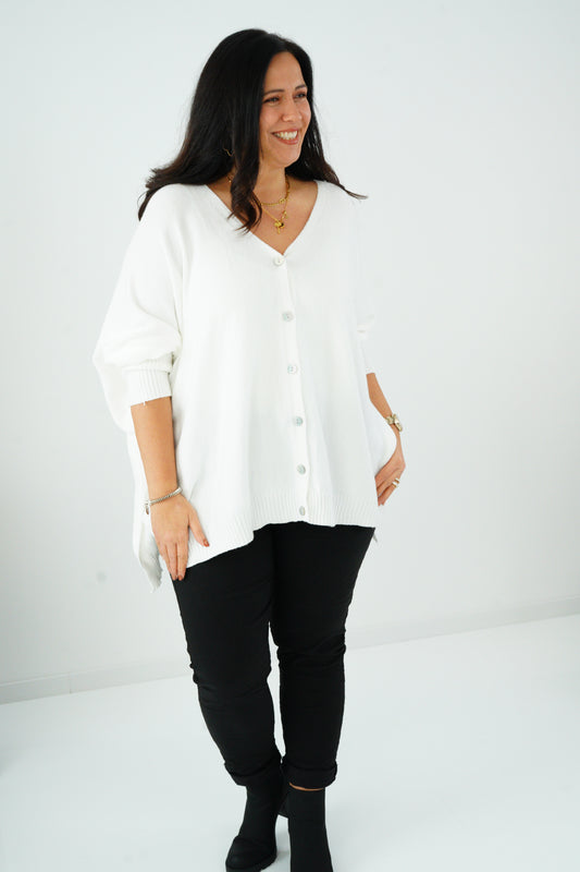 Pullover in Offwhite (36-48) Onesize