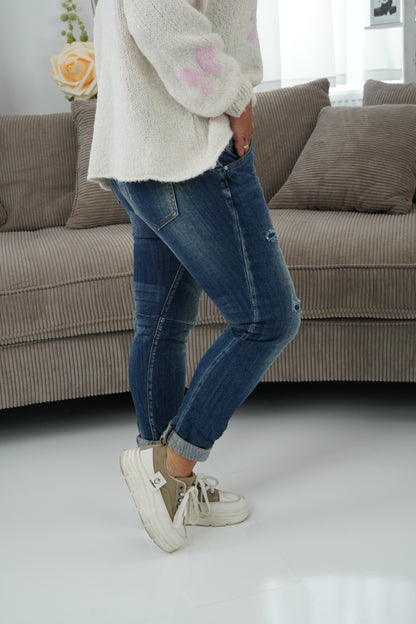 Jeans in Blue-Stone-Wash (S,M,L,XL)