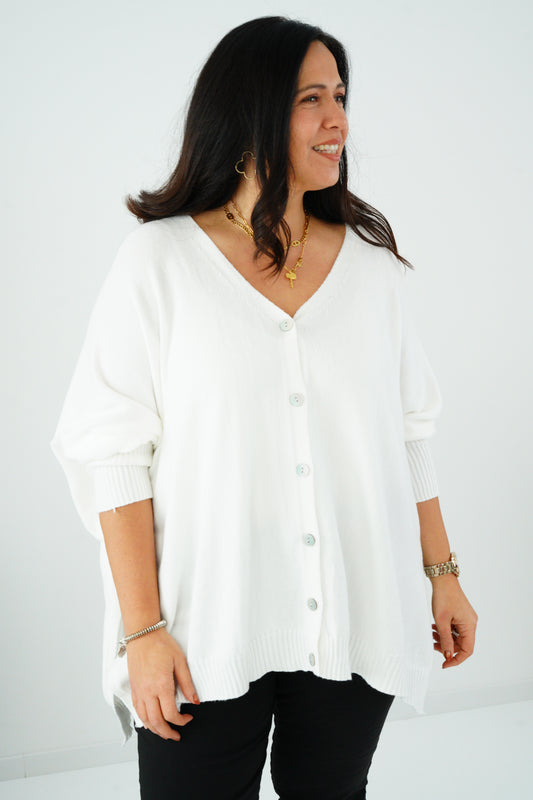 Pullover in Offwhite (36-48) Onesize