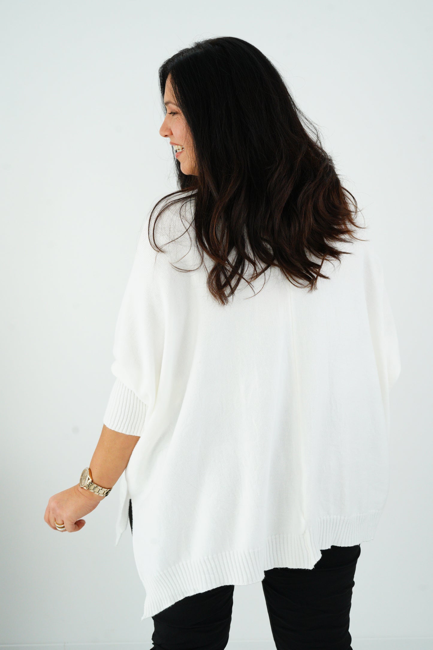 Pullover in Offwhite (36-48) Onesize