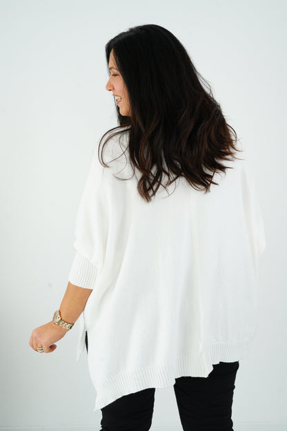 Pullover in Offwhite (36-48) Onesize