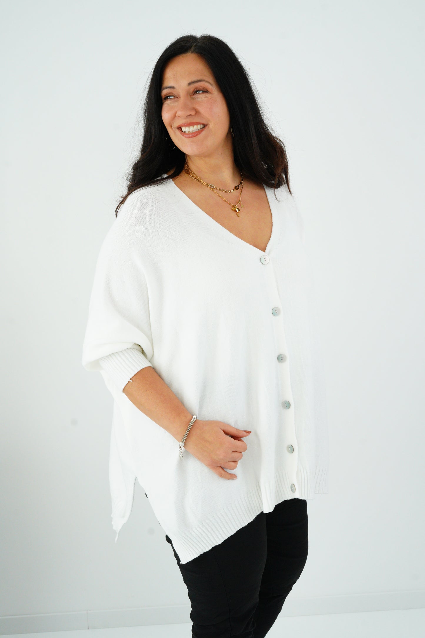 Pullover in Offwhite (36-48) Onesize