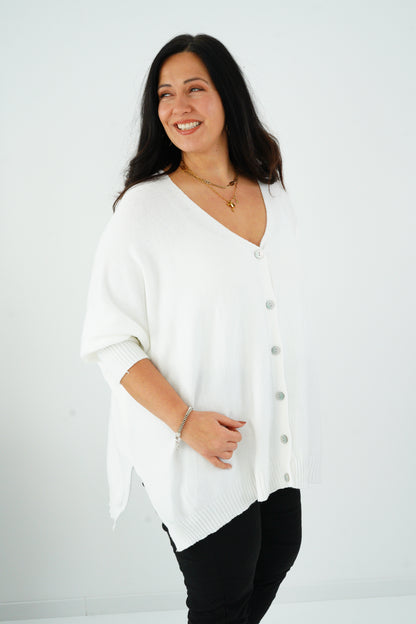 Pullover in Offwhite (36-48) Onesize