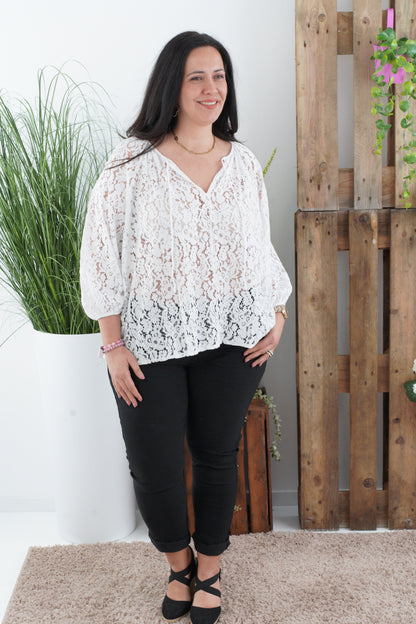 Bluse in Weiß (40-44)