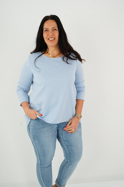 Sweatshirt in Hellblau (38-44)