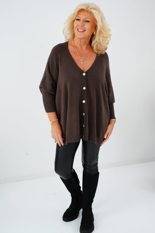 Pullover in Chocolate (36-48) Onesize