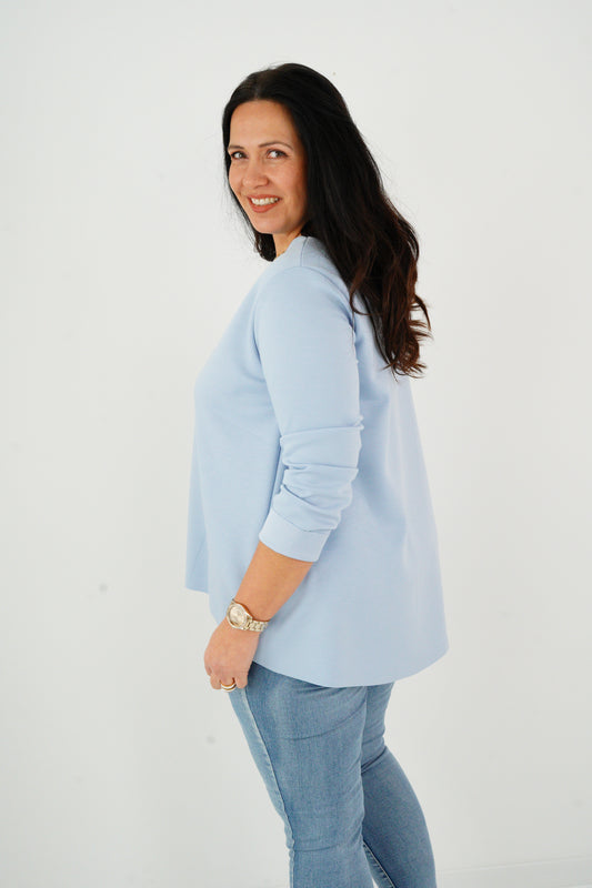 Sweatshirt in Hellblau (38-44)