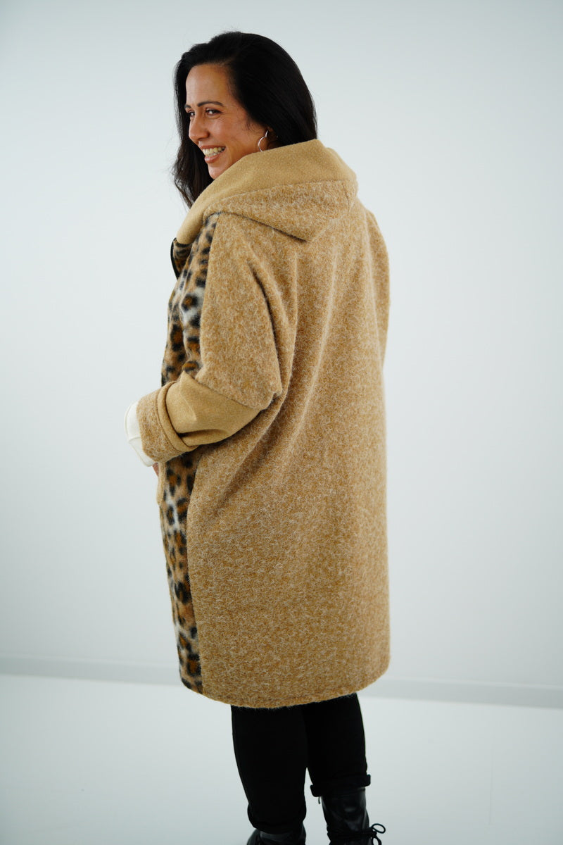 Jacke "Cat" (40-46) beige-leo