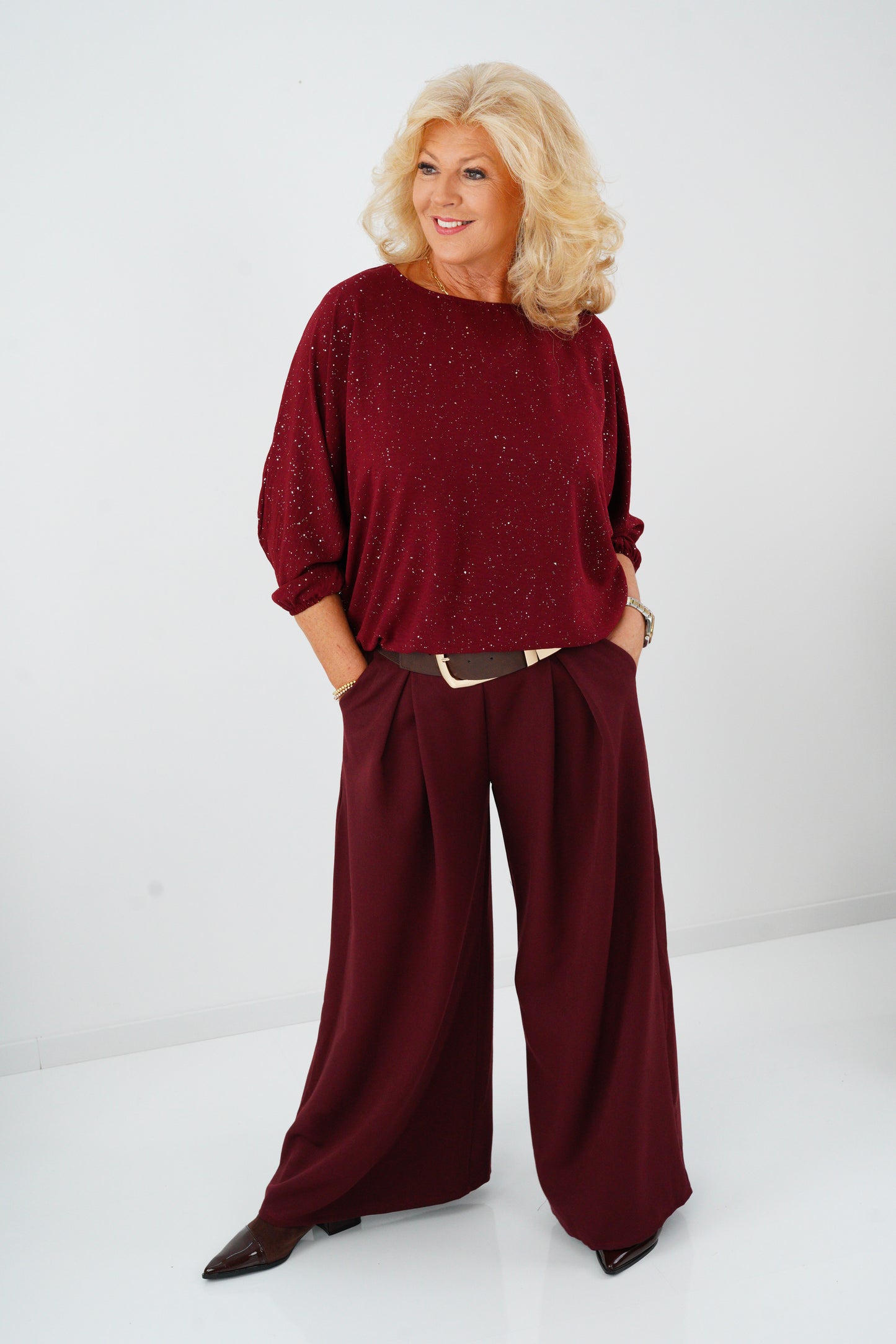 Shirt in Bordeaux (38-42+)