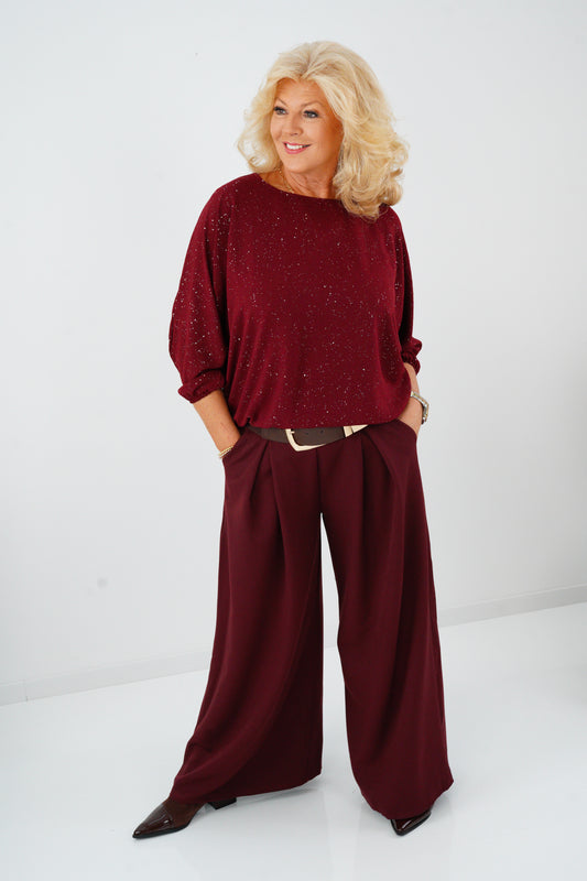 Shirt in Bordeaux (38-42+)